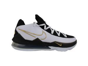 Nike Lebron XVII Low White/Metallic Gold-Black CD5007-101 Men's Size 12.5 Medium Nike Lebron XVII Low White/Metallic Gold-Black CD5007-101 Men's Size 12.5 Medium