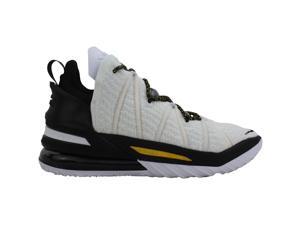 Nike LeBron 18 White/Amarillo/Black CQ9283-100 Men's Size 11 Medium Nike LeBron 18 White/Amarillo/Black CQ9283-100 Men's Size 11 Medium
