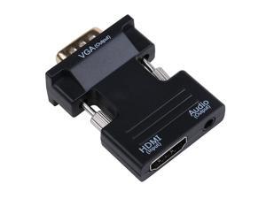 HDMI Female to VGA Male Converter with Audio Adapter Support 1080P Signal Output HDMI Female to VGA Male Converter with Audio Adapter Support 1080P Signal Output