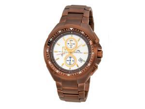 Porsamo Bleu Damien Brown Stainless Steel Men's Chronograph Watch 311DDAS Porsamo Bleu Damien Brown Stainless Steel Men's Chronograph Watch 311DDAS