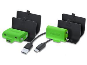 dreamGEAR Charge Kit 2x Rechargeable Battery Packs  Charge Cable for Xbox Series XS  Xbox One