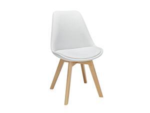 OFM 161 Collection Mid Century Modern 2 Pack 18" Fabric Dining Chairs with Fabric Seat Cushion, Solid Beechwood Legs, in Light Gray (161-F18B-LGRY-2) OFM 161 Collection Mid Century Modern 2 Pack 18" Fabric Dining Chairs with Fabric Seat Cushion, Solid Beechwood Legs, in Light Gray (161-F18B-LGRY-2)