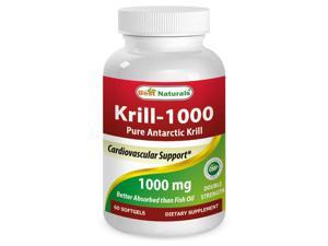 Best Naturals Krill Oil 1000 mg 60 Softgels