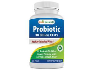 Best Naturals Probiotic 10 Strains & 30 Billion CFU Intestinal Flora, 120 Veggie Capsules Best Naturals Probiotic 10 Strains & 30 Billion CFU Intestinal Flora, 120 Veggie Capsules