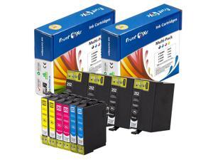 10 Epson 252XL Compatible 252 Ink Cartridges T252XL; 4 Black T2521, 2 Cyan T2522 , 2 MagentaT2523, 2 Yellow T2524 for use in Epson WorkForce Printer Models: WF-3620 , WF-3640 , WF-7610 , WF-7620