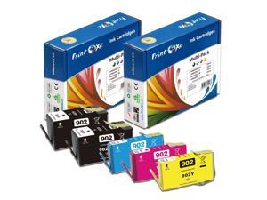 902XL Compatible 5 Ink Cartridges HP 902 High Yield A Complete Set  Black for HP OfficeJet Pro Printers