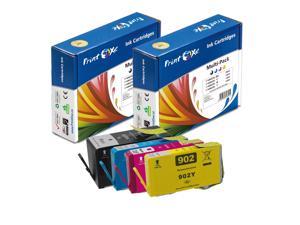 902XL Complete Set of 4 Ink Cartridges Replacement for 902XL High Yield 902 Up to Date Chips for HP OfficeJet Pro 6954 6960  6962 6968  6975 6978