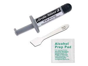 Nabob Deals - Arctic Silver 5 Thermal Cooling Compound Paste 3.5g High-Density Polysynthetic Silver (Arctic Silver Tool and pad) Nabob Deals - Arctic Silver 5 Thermal Cooling Compound Paste 3.5g High-Density Polysynthetic Silver (Arctic Silver Tool and pad)