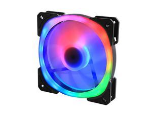 Gelid Solutions Lyra - ARGB Computer Fan – Double-Ring Lighting - 24 ARGB LEDs - Double Ball Bearings - 1600RPM - 140x140x25