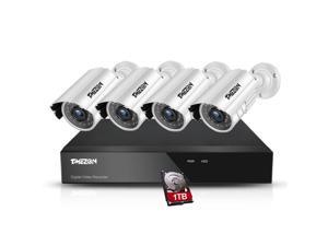 SANNCE 2pcs Bullet Metal 1080P CCTV Camera Surveillance Security System IP66 UK 