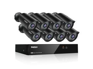 5MP 16CH Security Camera System, TMEZON 5-IN-1 8 Channel Video DVR Recorder, Surveillance Security Kit 8pcs Indoor Outdoor CCTV Camera IR NIght Vision IP66 Weatherproof, Free APP 5MP 16CH Security Camera System, TMEZON 5-IN-1 8 Channel Video DVR Recorder, Surveillance Security Kit 8pcs Indoor Outdoor CCTV Camera IR NIght Vision IP66 Weatherproof, Free APP