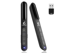 Proster Wireless Presenter Bluetooth 2.4GHz Wireless USB PowerPoint PPT Presenter Remote Control with Red Pointer for Teaching Presentations Speech School Assemblies and etc. 