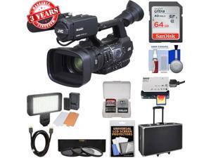 JVC GY-HM660 ProHD Mobile News Streaming Camera w/ 64GB Memory Card Deluxe Bundle Battery | Adapter | 3 Year USA Warranty