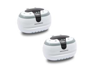 Magnasonic Professional Ultrasonic Polishing Jewelry Cleaner Machine for Cleaning Eyeglasses, Watches, Rings, Necklaces, Coins, Razors, Dentures, Combs, Tools, Parts, Instruments (CD2800) - Pack of 2 Magnasonic Professional Ultrasonic Polishing Jewelry Cleaner Machine for Cleaning Eyeglasses, Watches, Rings, Necklaces, Coins, Razors, Dentures, Combs, Tools, Parts, Instruments (CD2800) - Pack of 2