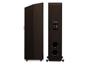 Fluance Signature HiFi 3Way Floorstanding Tower Speakers with Dual 8 Woofers for 2Channel Stereo Listening or Home Theater System  Natural WalnutPair HFFW
