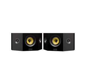 Fluance Signature HiFi 2Way Bipolar Surround Speakers for Wide Dispersion Surround Sound in Home Theater Systems  Black AshPair HFBP