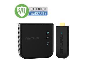 Nyrius ARIES Pro+ Wireless HDMI Video Transmitter & Receiver to Stream 1080p Video up to 165ft from Laptop, PC, Cable Box, Game Console, DSLR Camera - 1 Year Extended Warranty