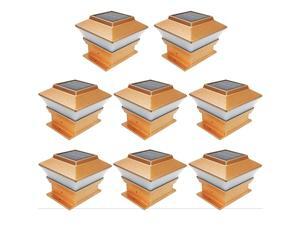 iGlow 8 Pack Copper Outdoor Garden 4 x 4 Solar LED Post Deck Cap Square Fence Light Landscape Lamp Wood Bronze iGlow 8 Pack Copper Outdoor Garden 4 x 4 Solar LED Post Deck Cap Square Fence Light Landscape Lamp Wood Bronze