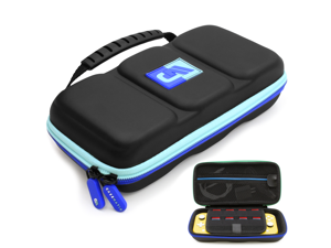 CM Carrying Case for Nintendo Switch Lite with 8 Game Slots, Non-Scratch Divider for Screen Protection, Accessory Storage and Comfortable Handle, Hard Shell Switch Lite Carrying Case for Travel CM Carrying Case for Nintendo Switch Lite with 8 Game Slots, Non-Scratch Divider for Screen Protection, Accessory Storage and Comfortable Handle, Hard Shell Switch Lite Carrying Case for Travel
