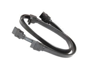 18" SATA III 6.0 Gbps Cable with Locking Meganism and 1x 90 Degree Right Angle Connector