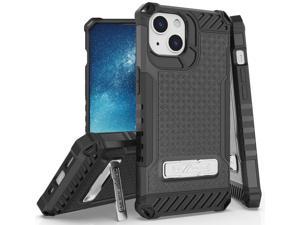 Case for Nokia 2720 V Flip Phone, Nakedcellphone [Black Vegan Leather]  Form-Fit Cover with [Built-In Screen Protection] and [Metal Belt Clip] 