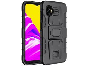Black Rugged Case with Stand Ring Grip for Samsung Galaxy XCover 6 Pro 2022