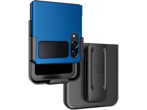 Cobalt Blue Hard Case Cover and Belt Clip Holster for Samsung Galaxy Z Flip 4 5G