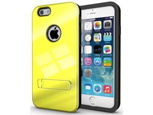 YELLOW SLIM TOUGH SHIELD GLOSSY ARMOR HYBRID CASE COVER SKIN FOR iPHONE 6 47