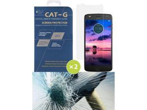 2X CLEAR HARD TEMPERED GLASS SCREEN PROTECTOR SAVER FOR MOTOROLA MOTO Z2 PLAY