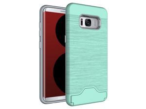 MINT CREDIT CARD WALLET SLOT KICKSTAND HARD CASE FOR SAMSUNG GALAXY S8 PLUS S8