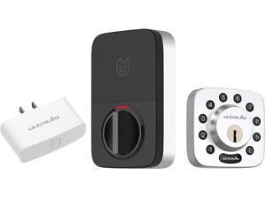 Ultraloq U-Bolt Bluetooth Enabled Keypad Smart Deadbolt + Wi-Fi Bridge, Satin Nickel, Non-Fingerprint Version