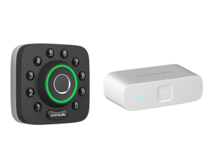 Ultraloq U-Bolt Pro Bluetooth Enabled Fingerprint and Keypad Smart Deadbolt + Ultraloq Bridge WiFi Adaptor Ultraloq U-Bolt Pro Bluetooth Enabled Fingerprint and Keypad Smart Deadbolt + Ultraloq Bridge WiFi Adaptor