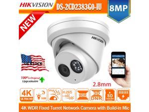 Hikvision DS-7608NI-K2/8P CCTV NVR DS-2CD2385FWD-I 8MP 4K Turret Camera Kit 