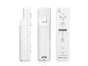 2 In 1 Wii Remote Controller Replacement Remote Game Controller with Shock Function for Nintendo Wii and Wii U Video Game Built Motion Sensor