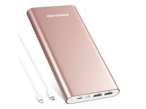 Poweradd 12000mAh Power Bank Portable Charger Dual USB Ports External Battery for iPhone, iPad, Samsung Mobile Cellphone