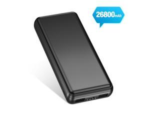 Poweradd Portable Charger 26800mAh Power Bank with Twin 5V/2.4A Inputs Fast Charging External Battery Pack for iPhone 12, 11 Pro, Samsung, iPad
