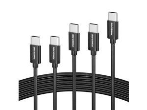 5 Pack USB-C to USB-C Cable PD 3.0 Type C Fast Charging Cable Laptop Data Cord