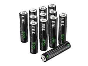 EBL 12 Pack AAA Rechargeable Batteries 1.2V 500mAh Triple A NiCD Battery for Solar Garden Light EBL 12 Pack AAA Rechargeable Batteries 1.2V 500mAh Triple A NiCD Battery for Solar Garden Light