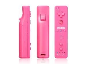 Motion Plus Remote Controller for Nintendo Wii / Wii U Console Video Games with Case Pink