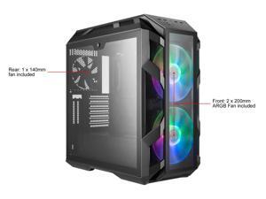 Cooler Master MasterCase H500M ATX Mid-Tower w/ 4x Side Tempered Glass Panels, Type-C I/O Panel, 2x Vertical GPU Card PCI Slots & 2x 200mm ARGB Fans w/ARGB Controller Cooler Master MasterCase H500M ATX Mid-Tower w/ 4x Side Tempered Glass Panels, Type-C I/O Panel, 2x Vertical GPU Card PCI Slots & 2x 200mm ARGB Fans w/ARGB Controller