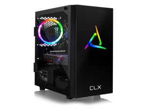 CLX SET Gaming PC - Intel Core i7 9700F 3.00GHz 8-Core, 16GB DDR4 2666, Radeon RX 5700 XT 8GB, 480GB SSD + 2TB HDD, Black Mini-Tower RGB, , Windows 10 Home CLX SET Gaming PC - Intel Core i7 9700F 3.00GHz 8-Core, 16GB DDR4 2666, Radeon RX 5700 XT 8GB, 480GB SSD + 2TB HDD, Black Mini-Tower RGB, , Windows 10 Home