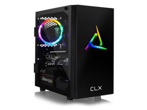 CLX SET Gaming PC - AMD Ryzen 5 3600X 3.8GHz 6-Core, 16GB DDR4 2666, GeForce RTX 2070 Super 8GB, 480GB SSD + 2TB HDD, WiFi, Black Mini-Tower RGB, Windows 10 Home CLX SET Gaming PC - AMD Ryzen 5 3600X 3.8GHz 6-Core, 16GB DDR4 2666, GeForce RTX 2070 Super 8GB, 480GB SSD + 2TB HDD, WiFi, Black Mini-Tower RGB, Windows 10 Home