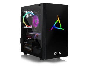 CLX SET Gaming PC - AMD Ryzen 7 3700X 3.6GHz 8-Core, 16GB DDR4 2666, Radeon RX 5600 XT 6GB, 480GB SSD + 2TB HDD, WiFi, Black Mini-Tower RGB, Windows 10 Home CLX SET Gaming PC - AMD Ryzen 7 3700X 3.6GHz 8-Core, 16GB DDR4 2666, Radeon RX 5600 XT 6GB, 480GB SSD + 2TB HDD, WiFi, Black Mini-Tower RGB, Windows 10 Home