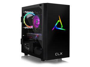 CLX SET Gaming PC - AMD Ryzen 7 3700X 3.6GHz 8-Core, 16GB DDR4 3000, Radeon RX 5700 XT 8GB, 480GB SSD + 3TB HDD, WiFi, Black Mini-Tower RGB, Windows 10 Home CLX SET Gaming PC - AMD Ryzen 7 3700X 3.6GHz 8-Core, 16GB DDR4 3000, Radeon RX 5700 XT 8GB, 480GB SSD + 3TB HDD, WiFi, Black Mini-Tower RGB, Windows 10 Home
