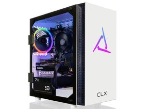 CLX SET Gaming Desktop - AMD Ryzen 5 5600 3.5GHz 6-Core Processor, 16GB DDR4 Memory, Radeon RX 6500 XT 4GB GDDR6 Graphics 1TB NVMe M.2 SSD,  WiFi, Win 11 Home 64-bit