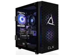 CLX SET Gaming Desktop - AMD Ryzen 5 5500 3.6GHz 6-Core Processor, 16GB DDR4 Memory, GeForce RTX 3050 8GB GDDR6 Graphics 500GB NVMe M.2 SSD,  WiFi, Win 11 Home 64-bit