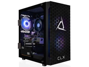 CLX SET Gaming Desktop - AMD Ryzen 5 5600 3.5GHz 6-Core Processor, 16GB DDR4 Memory, GeForce RTX 3050 8GB GDDR6 Graphics 500GB NVMe M.2 SSD, 2TB HDD, WiFi, Win 11 Home 64-bit