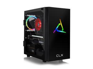 CLX SET Gaming Desktop - AMD Ryzen 5 5600X 3.7Ghz 6-Core Processor, 32GB DDR4 Memory, GeForce RTX 3070 8GB GDDR6 Graphics, 480GB SSD, 3TB HDD, WiFi, Windows 11 Home 64-bit