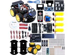 Elegoo UNO Project Upgraded Smart Robot Car Kit with UNO R3, Line Tracking Module, Ultrasonic Sensor, Bluetooth module ect. Elegoo UNO Project Upgraded Smart Robot Car Kit with UNO R3, Line Tracking Module, Ultrasonic Sensor, Bluetooth module ect.