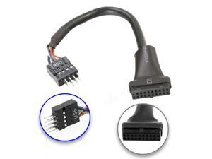 USB 3.0 20-Pin Header Female to USB 2.0 9-Pin Male Adapter Converter Cable USB 3.0 20-Pin Header Female to USB 2.0 9-Pin Male Adapter Converter Cable